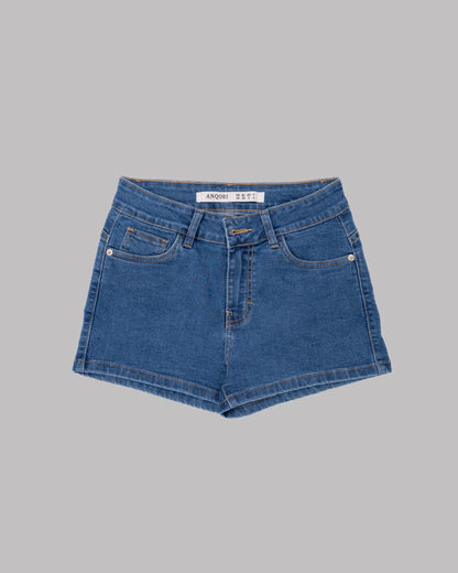 Denim shorts - mid-rise