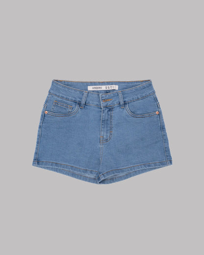 Denim shorts - mid-rise