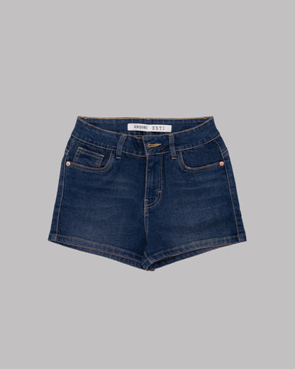 Denim shorts - mid-rise