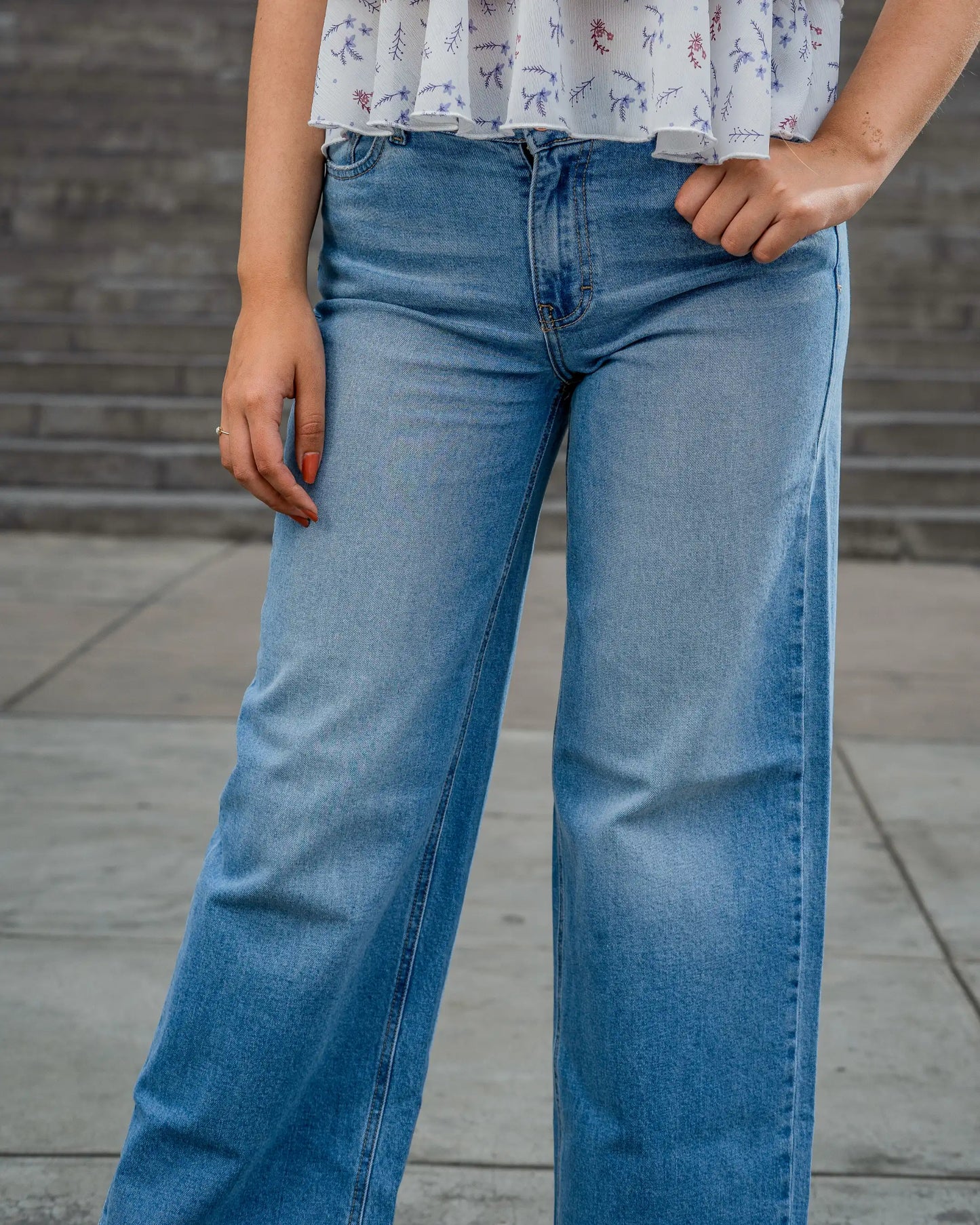 Jean Wide leg - semicadera
