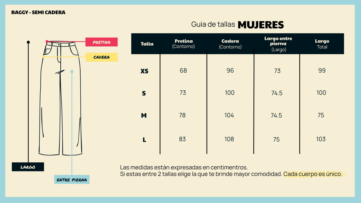 Guía de tallas