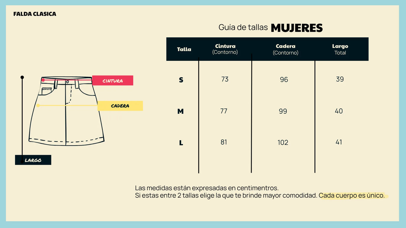 Guía de tallas