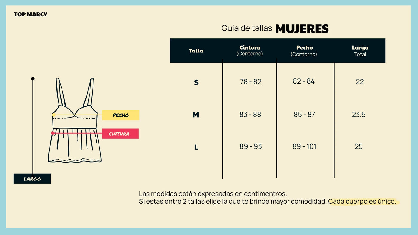 Guía de tallas