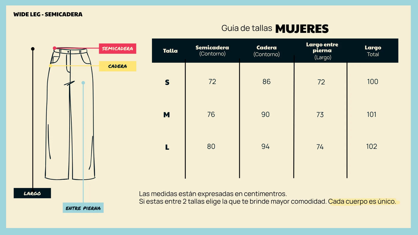 Guía de tallas